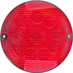 TAILIGHT FOR BUSSCAR DD ROUND 155mm LED RED