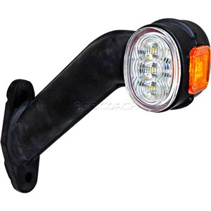 TRAILER LIGHT RUBBER ARM LED RED/WHITE AMBER LHS