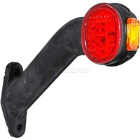 TRAILER LIGHT RUBBER ARM LED RED/GREEN AMBER RHS