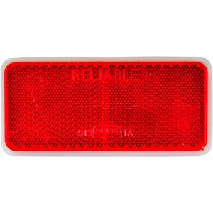 REFLECTOR RECTANGULAR LARGE STICK ON RED