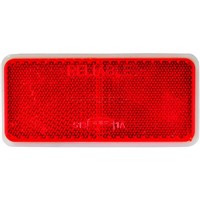 REFLECTOR RECTANGULAR LARGE STICK ON RED