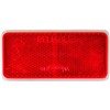 REFLECTOR RECTANGULAR LARGE STICK ON RED