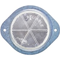 REFLECTOR ROUND METAL WHITE