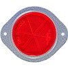 REFLECTOR ROUND METAL RED