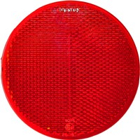 REFLECTOR ROUND 83mm 2 SCREWS RED