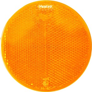 REFLECTOR ROUND 83mm 2 SCREWS AMBER