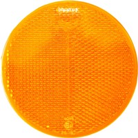 REFLECTOR ROUND 83mm 2 SCREWS AMBER