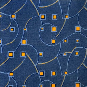 SEAT CLOTH MATERIAL BLUE &amp; YELLOW SQUARES 1.4mt WIDE