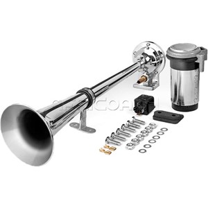 SEGER 12V AIR HORN WITH COMPRESSOR CHROME 83KM1200