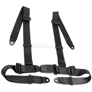 SEAT BELT HARNESS 4 POINT BLACK