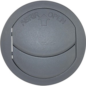 VENT ROUND DARK GREY 58mm