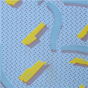 SEAT VINYL BLUE YELLOW LINES 1.4mt WIDE