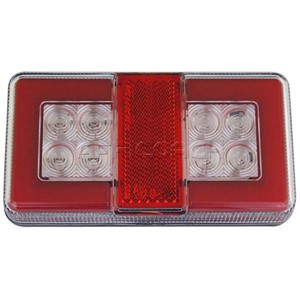 TRAILER LIGHT RECTANGULAR LED COMBINATION 150mm GLOTRAC