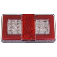 TRAILER LIGHT RECTANGULAR LED COMBINATION 150mm GLOTRAC