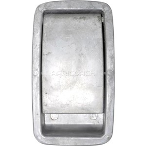 LUGGAGE DOOR HANDLE FOR MARCOPOLO G6 RECTANGULAR SILVER