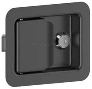 LOCK PUSH TO CLOSE LATCH STEEL BLACK KEYED ALIKE 252-2-01