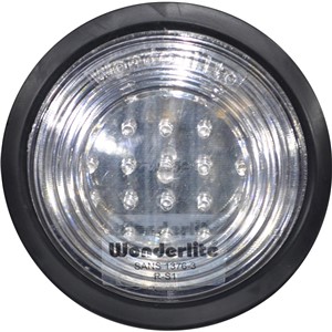 TAILLIGHT TRUCK LED RUBBER RED CLEAR LENS WONDERLITE