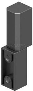 PROFILE HINGE ZINC BLACK 333-2