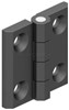 HINGE LEAF 40x40mm WITH HOLES ZINC BLACK 317-V1-1-2