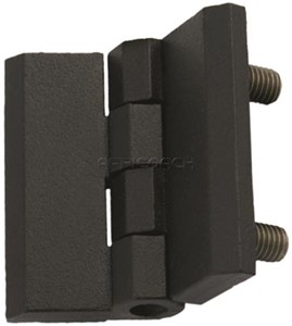 HINGE LEAF 60x60mm WITH STUDS ZINC BLACK 329-V2-1-2