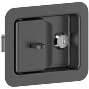 LOCK PUSH TO CLOSE LATCH PADLOCKABLE BLACK EUROKEY 254-2-03