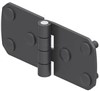 HINGE LEAF 60x136mm WITH STUDS STEEL BLACK 360-V3-2