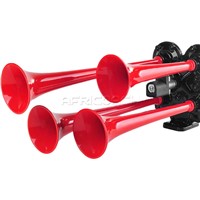 SEGER 24V QUAD AIR HORN RED 80CH2400