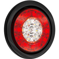 TAILLIGHT TRUCK LED RUBBER COMBO RED WHITE SL