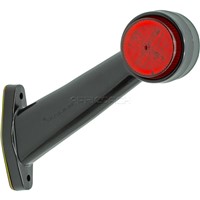 TRAILER LIGHT RUBBER ARM LED RED/GREEN RHS SL