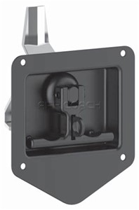 TRUCK TOOLBOX LOCK BLACK STEEL WITH PADLOCK DEVICE 262-6-2