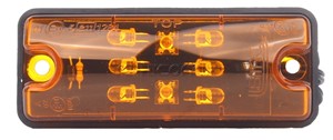 SIDE INDICATOR LIGHT AMBER 6 LED 100 x 40mm