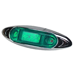 MARKER LIGHT LED 10-30V GREEN THIN TYPE