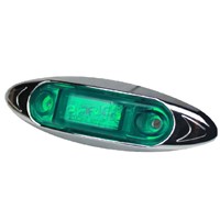 MARKER LIGHT LED 10-30V GREEN THIN TYPE