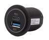 USB &amp; TYPE-C QUICK CHARGER DOUBLE 12-24V RECESSED