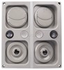 DOUBLE LIGHT &amp; VENT COMBINATION GREY
