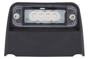 NUMBER PLATE LIGHT 3 LED BLACK 106mm
