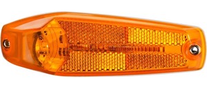 SIDE INDICATOR LIGHT AMBER TEARDROP SLIM