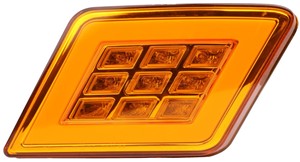 TAILLIGHT SQUARE AMBER LED UNIVERSAL LH