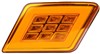 TAILLIGHT SQUARE AMBER LED UNIVERSAL LH