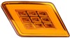 TAILLIGHT SQUARE AMBER LED UNIVERSAL RH