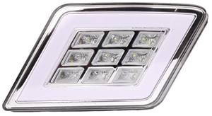 TAILLIGHT SQUARE WHITE LED UNIVERSAL LH