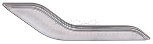 TAILLIGHT L-SHAPE MODULAR WHITE SEQUENTIAL LED INDICATOR RH