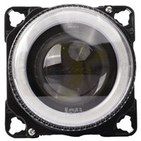HEADLIGHT 90mm HIGH BEAM LED DRL PL G2 ANGEL EYE