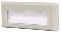 STEP LIGHT SLIM RECT GREY FRAME 90x38mm