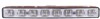 MARKER LIGHT RECT 165x20 LED WHITE DRL