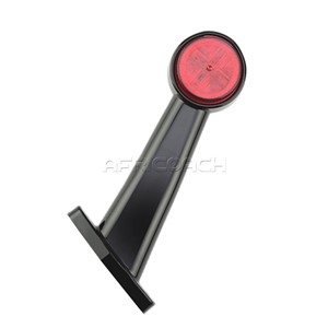 TRAILER LIGHT RUBBER ARM LED RED/WHITE RHS SL