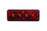 MARKER LIGHT RECT 70x26 LED RED